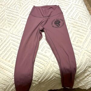 High waisted, soft mauve/lavender work out leggings size small